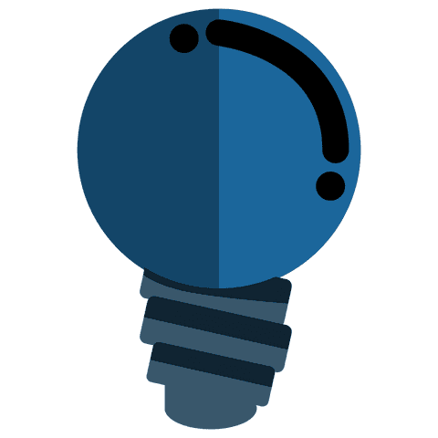 Transparent Blue Lightbulb Icon with Geometric Design - Download Free Stock Videos Pikwizard.com