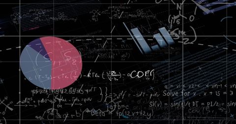 Abstract Infographic Interface with Mathematical Equations Overlay - Download Free Stock Images Pikwizard.com
