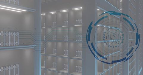 biometric security over virtual data center servers - Download Free Stock Images Pikwizard.com