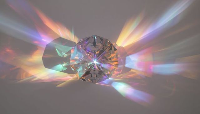 Prism dispersion highlighting spectral rainbow flares