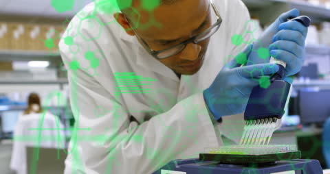 Scientist Analyzing Data in Laboratory Integration of Technology