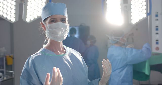 Calm Surgeon Preparing for Surgery in Operating Room - Download Free Stock Images Pikwizard.com