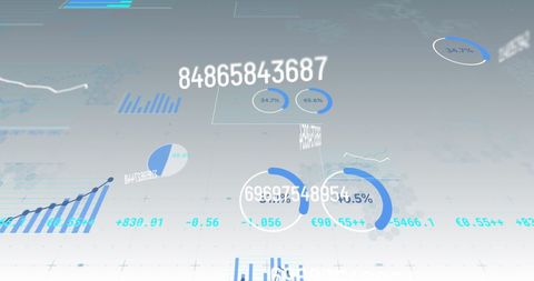 Dynamic Financial Data Background with Changing Statistics - Download Free Stock Images Pikwizard.com