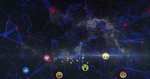 Digital Expressions Reacting in Cosmic Data Space