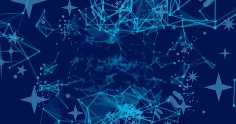 Futuristic Blue Digital Network Lines Abstract Background - Download Free Stock Images Pikwizard.com