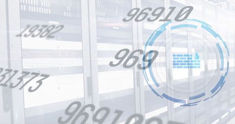 Digital Firewall with Cybersecurity Technology Overlay in Data Center - Download Free Stock Images Pikwizard.com