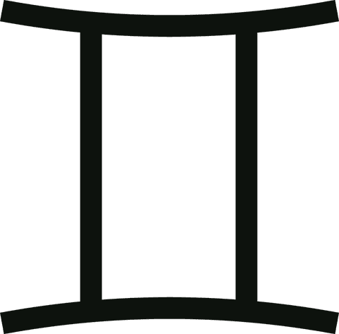 transparent gemini zodiac symbol on clear background - Download Free Stock Videos Pikwizard.com