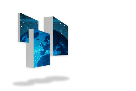 transparent computer screen with global network mapping vfx - Download Free Stock Videos Pikwizard.com