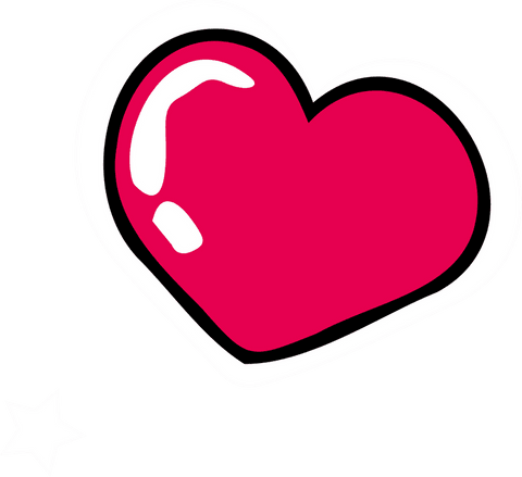 vibrant cartoon pink heart emotive illustration on transparent background - Download Free Stock Videos Pikwizard.com