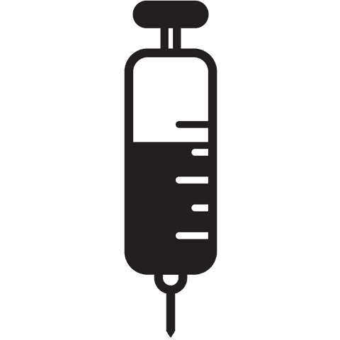 black syringe icon on transparent background - Download Free Stock Videos Pikwizard.com