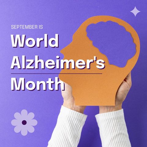 world alzheimer's month awareness concept with creative design - Download Free Stock Templates Pikwizard.com