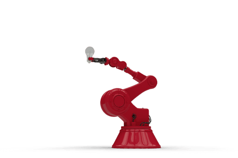 innovative robotic arm with bulb on transparent background - Download Free Stock Videos Pikwizard.com