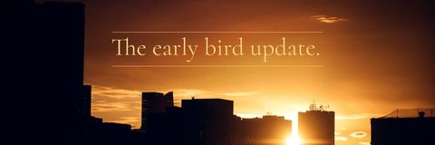 Sunrise Over City Silhouettes with Motivational Quote - Download Free Stock Templates Pikwizard.com