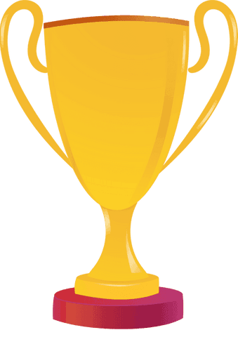 Golden Trophy with Transparent Background Symbolizing Achievement