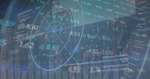 Financial Data Processing with Digital Graphics - Download Free Stock Images Pikwizard.com