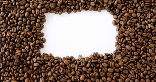 Coffee Beans Surrounding Blank Space Perfect for Text - Download Free Stock Images Pikwizard.com