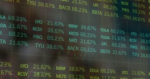 Digital Screen with Algorithm Compilation and Data Analytics Visuals - Download Free Stock Images Pikwizard.com