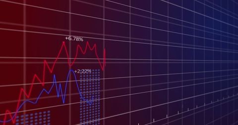 Abstract Digital Financial Data Graph Chart - Download Free Stock Images Pikwizard.com