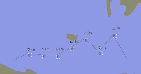 Digital Data Processing on USA Map Animation