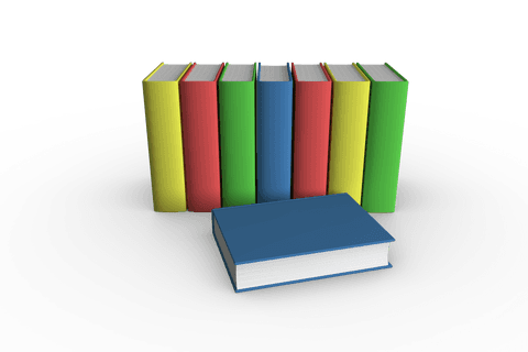Colorful Books Vector on Transparent Background - Download Free Stock Videos Pikwizard.com