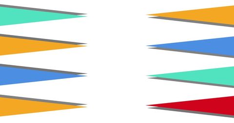 Colorful Triangular Shapes on White Background for Art Projects - Download Free Stock Images Pikwizard.com