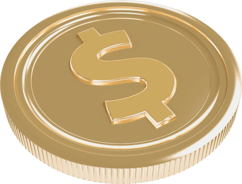 Digital Coin Dollar Symbol on Transparent Background for Finance Designs - Download Free Stock Videos Pikwizard.com