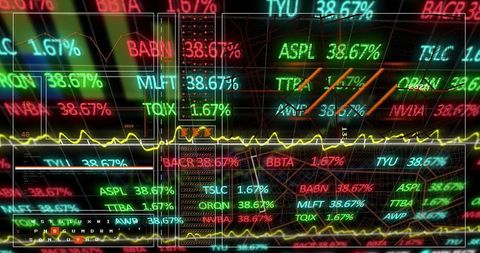 Futuristic Financial Technology Dashboard Analytics