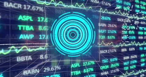 Digital Financial Data Stream with Tech Overlay