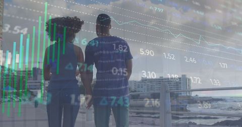 Dynamic Data Overlay on Romantic Walk at Urban Coastal