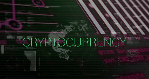 Digital Cryptocurrency Concept with Global Data Visualization