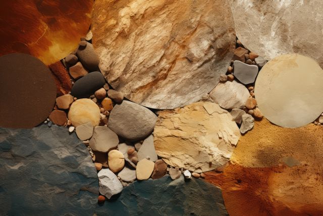 Abstract Earthy Textures and Stones Composition - Download Free Stock Images Pikwizard.com