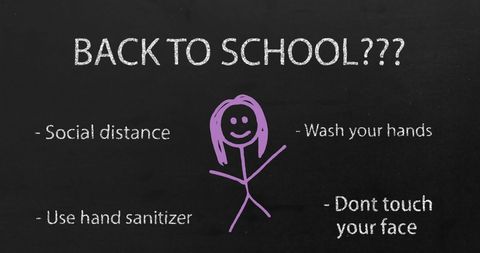 Back to School Health Guidelines Concept