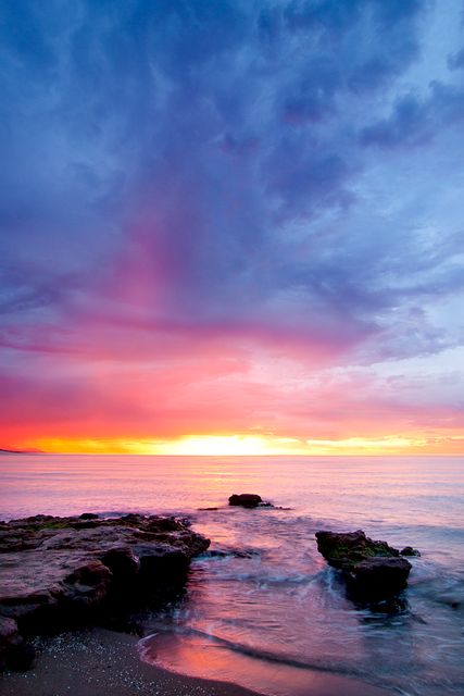 Sunset Sun Beach - Download Free Stock Photos Pikwizard.com