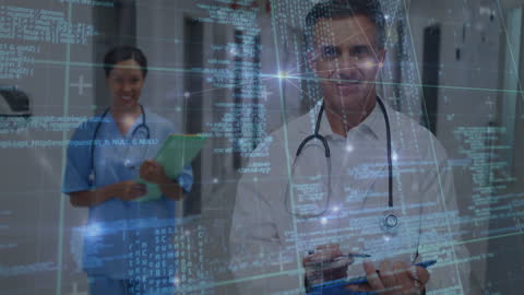 Innovative Medical Technology with Smiling Healthcare Professionals