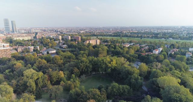 Aerial View of Urban Park in Metropolitan Cityscape During Daylight - Download Free Stock Images Pikwizard.com