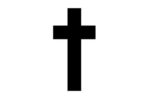 black cross silhouette on transparent background perfect for spiritual themes - Download Free Stock Videos Pikwizard.com