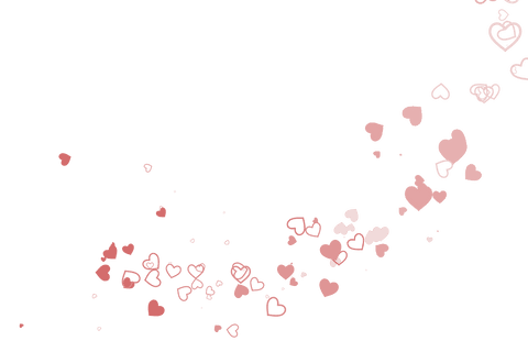 trail of pink and red hearts on transparent background for valentine's day - Download Free Stock Videos Pikwizard.com