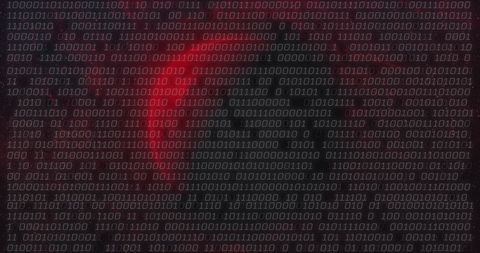 Global Digitization with Binary Code and Red Highlights in Data Processing - Download Free Stock Images Pikwizard.com