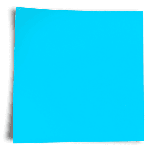 Blue card transparent background with copy space