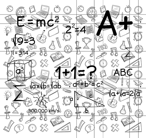 transparent school icons with mathematical equations overlay - Download Free Stock Videos Pikwizard.com