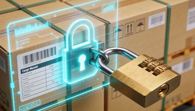 Securing Warehouse Cargo with Holographic Lock Interface and Barcode Tracking