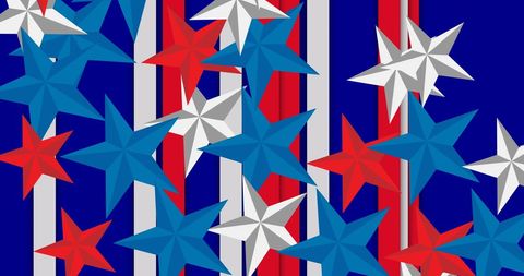 Dynamic Stars and Stripes Patriotic Background