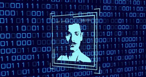 Digital Security Concept with Binary Code and User Profile - Download Free Stock Images Pikwizard.com