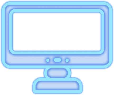 blue gradient transparent computer monitor icon - Download Free Stock Videos Pikwizard.com