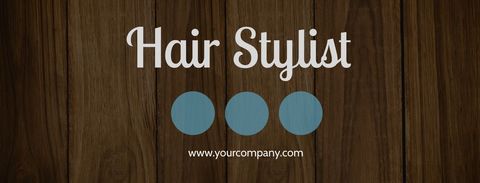 Elegant Hair Stylist Banner with Wood Background - Download Free Stock Templates Pikwizard.com