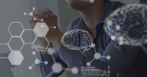 Futuristic VR Experience Exploring Scientific Data - Download Free Stock Images Pikwizard.com