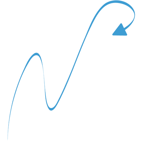 blue curved arrow with transparent background for design projects - Download Free Stock Videos Pikwizard.com