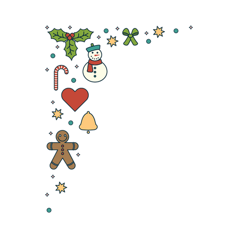 christmas decoration corner border on transparent background - Download Free Stock Videos Pikwizard.com