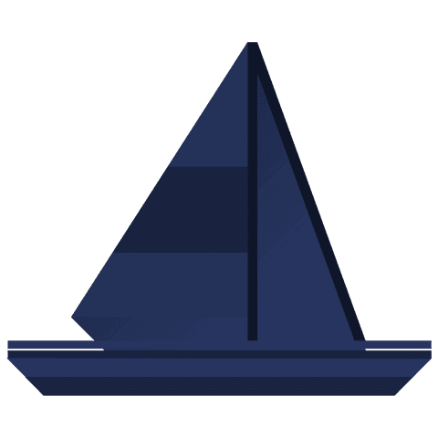 design of sleek blue sailing boat on transparent background - Download Free Stock Videos Pikwizard.com
