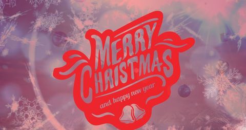 Festive Christmas Snowfall with Holiday Greetings